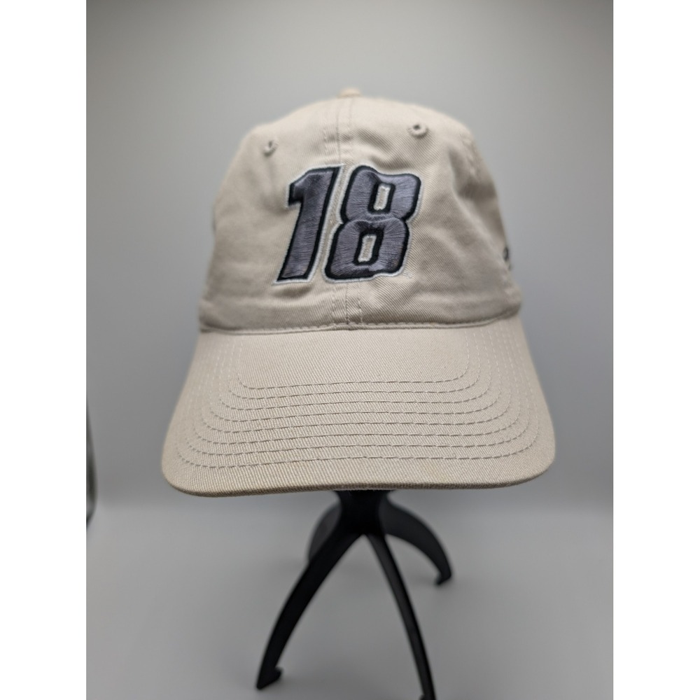 Kudzu Joe Gibbs Racing Bobby Labonte 18 NASCAR Hat Tan Cotton Adjustable Cap
